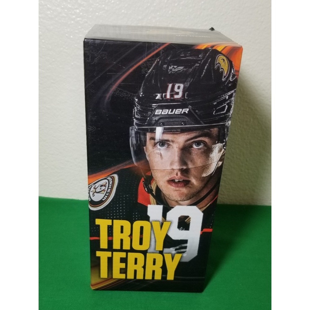 Troy Terry #19 Anaheim Ducks Bobblehead 11/27/22 SGA Mighty Ducks Wild Wing NHL